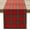 Red Plaid, variant on Christmas Checkered Tartan Table Runner - Red Buffalo Plaid Xmas Stain Resistant Washable Table Decoration for Dining/Parties/Holiday Decor, 13 x 120 Inch