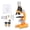 Orange, variant on Yajisi Kids Microscope Kit 40X-1200X Magnification STEM Educational Biology Science Toy with Slides, LED Light and Tools, 8.7 inches / 22 cm, Orange