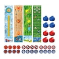 thumbnail image 1 of 4 Piezas Juegos de Curling Juegos de Mesa Interactivos Familiares Juegos de Mesa para Niños Juguetes de Entrenamiento de Habilidades Hechos de Material Pp Adecuado para Fiestas Familiares, 1 of 9