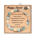 thumbnail image 1 of Pulsera tejida a mano con piedra natural, pulsera popular para hombres y mujeres, pulsera de cuentas, 1 of 1