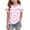 Pink, variant on QQAMB Girls Tie Dye T-Shirts Short Sleeve Tops Valentine's Day Love Graphic Tees Summer Tshirt for Kids 3-14 Years