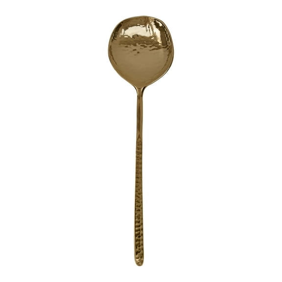 De Kulture Works Premium Deluxe Tableware Classic Gold Burnished Food Grade Dessert Spoon