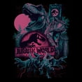 thumbnail image 2 of Girls Jurassic Park: Dominion Magenta Dinos Logo Graphic Cropped T-Shirt, 2 of 3