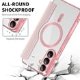 thumbnail image 6 of For Samsung Galaxy S26 5G Wallet Cell Cover, RFID Blocking, PU Leather,Compatible With MagSafe , With Flip Cover Multi-Card Slots Pocket, Ultra Thin Magneti Protective Cover,Pink,For Galaxy S26 (5G), 6 of 8