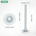thumbnail image 3 of Uxcell Rouleaux de Porte de Garage en Nylon Lot de 2, Roues de Porte de Garage 1.8 Pouces Tige 6.6 Pouces, Roulements Estampés pour Portes de Garage, Blanc, 3 of 6