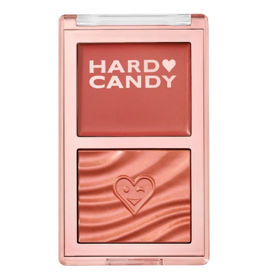 Hard Candy Blush On Lock Cream & Powder Blush Duo, Caught Blushing, Soft Peach, 0.35 oz