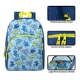 thumbnail image 4 of 15 Inch Fun Printed Backpack with Front Zippered Pockets in Smiling Sharks, 4 of 7