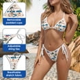 thumbnail image 2 of Goldendoodle Summer Beach Bikini Set, Women's Adjustable Triangle Top and Tie Side Bottom, Tropical Summer Swimsuit, 2 of 6