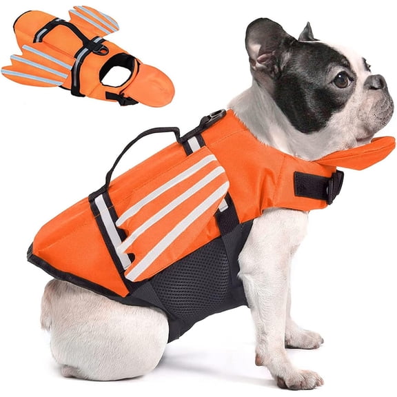 Dog Life Jacket, Wings Design Pet Life Vest, Reflective & Adjustable Dog Swim Life Vest,Dog Lifesaver Pet Life Preserver Pet Swimming Jacket for Puppy Small, Medium, Large Size Dogs