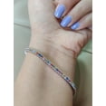 thumbnail image 2 of VRJewels 925 Sterling Silver Multi Sapphire Line Bracelet for Her, Everyday Wear, 2 of 5