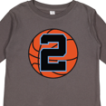 thumbnail image 4 of Inktastic Basketball 2nd Birthday 2 Year Old Boys Long Sleeve Toddler T-Shirt, 4 of 5