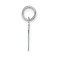thumbnail image 3 of Auriga 14k White Gold Block Letter V Pendant for Women, 3 of 6
