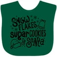 thumbnail image 3 of Inktastic Christmas Snowflakes Sugar Cookies and Santa Boys or Girls Baby Bib, 3 of 4
