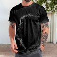 thumbnail image 4 of Ankishi Animal Shirts for Men Crewneck Novelty Animal Graphic Shirt Short Sleeve Tops for Dating Travel Streetwear, 4 of 6
