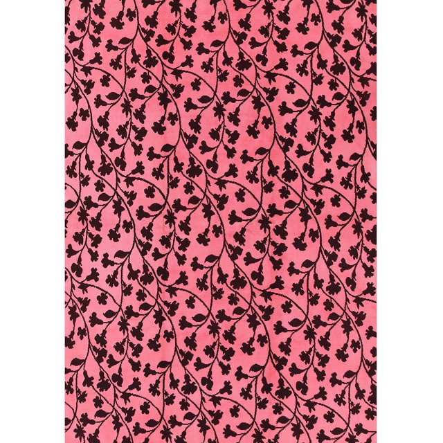 Ahgly Company Machine Washable Indoor Rectangle Industrial Modern Vermilion Red Area Rugs, 6' x 9'