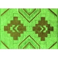 thumbnail image 1 of Ahgly Company Indoor Rectangle Abstract Green Modern Area Rugs, 2' x 4', 1 of 4