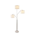 thumbnail image 4 of Elberton 83.5" Tall Adjustable Three Tier Shade Metal Floor Lamp in Silver, 4 of 6
