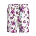 thumbnail image 4 of Wukai Rose Flowers Men’s Short Pajama Pants With Pockets Soft Sleep Pj Shorts for Men-Large, 4 of 6