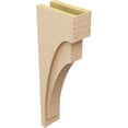 thumbnail image 5 of 6"W x 12"D x 36"H Thin Rivera Rough Cedar Woodgrain TimberThane Corbel, Primed Tan, 5 of 6