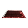 thumbnail image 2 of Ahgly Company Machine Washable Indoor Round Abstract Red Modern Area Rugs, 5' Round, 2 of 4