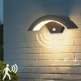 thumbnail image 1 of Aplique LED para exteriores con sensor de movimiento, gris antracita 24w 980lm 3000k, lámpara externa de aluminio Ip54, lámpara para exteriores para Villa Porche Pasarela Jardín Balcón Pasillo, 1 of 5