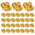 thumbnail image 3 of 50Pcs Locking Pin Back Replacement Clutch Back for Craft Projects, 3 of 9