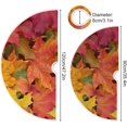 thumbnail image 3 of Coolnut 35.4" Autumn Maple Leaf-1 Christmas Tree Skirt, Soft Christmas Tree Mat Merry Xmas Tree Skirt Ornaments for Indoor Outdoor Farmhouse Holiday Party Decoration, 3 of 6
