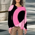 thumbnail image 2 of Bovemsi Womens Sweatshirts Love & Strength: Women's Breast Cancer Support Sweatshirt Graphic Sweatshirts, 2 of 4