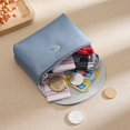 thumbnail image 1 of Monedero de cuero genuino simple para mujer, tarjetero multifunción, monedero pequeño de gran capacidad para mujer, billetera pequeña de cuero suave, 1 of 6