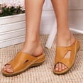 thumbnail image 1 of Sandalias y pantuflas de talla grande con tacón Qedge y plataforma informal para mujer Wmkox8yii  ytu1502, 1 of 5