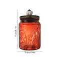 thumbnail image 3 of Glass Jar with Airtight Lid – Vintage Storage Canister for Kitchen Pantry, Container for Candy, Sugar, Coffee, Cookie, Tea, Salt, Treat, Snack, Red, 3 of 6