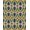 Blue, Pattern 8, variant on ODIKA 2'x3' Terracotta Sunrise Mountain Dusk Abstract Washable Accent Rug Mid Century Modern Diagonal Oval Capsule Shapes Retro Atomic Boomerang for Bedroom, Nursery, RV, Pet Friendly, Bedside Mat