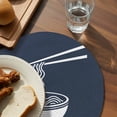 thumbnail image 3 of Round 15 Inch Placemats Set of 6, HeatResistant Non Slip Place Mats for Dining Table, Wipeable Braided Kitchen Table Mats for Housewarming, 3 of 9