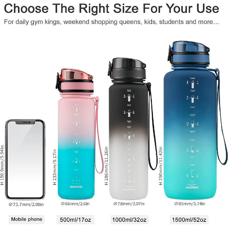 GrandTies 2 Lids Sports Stainless Steel Water Bottle– 32oz