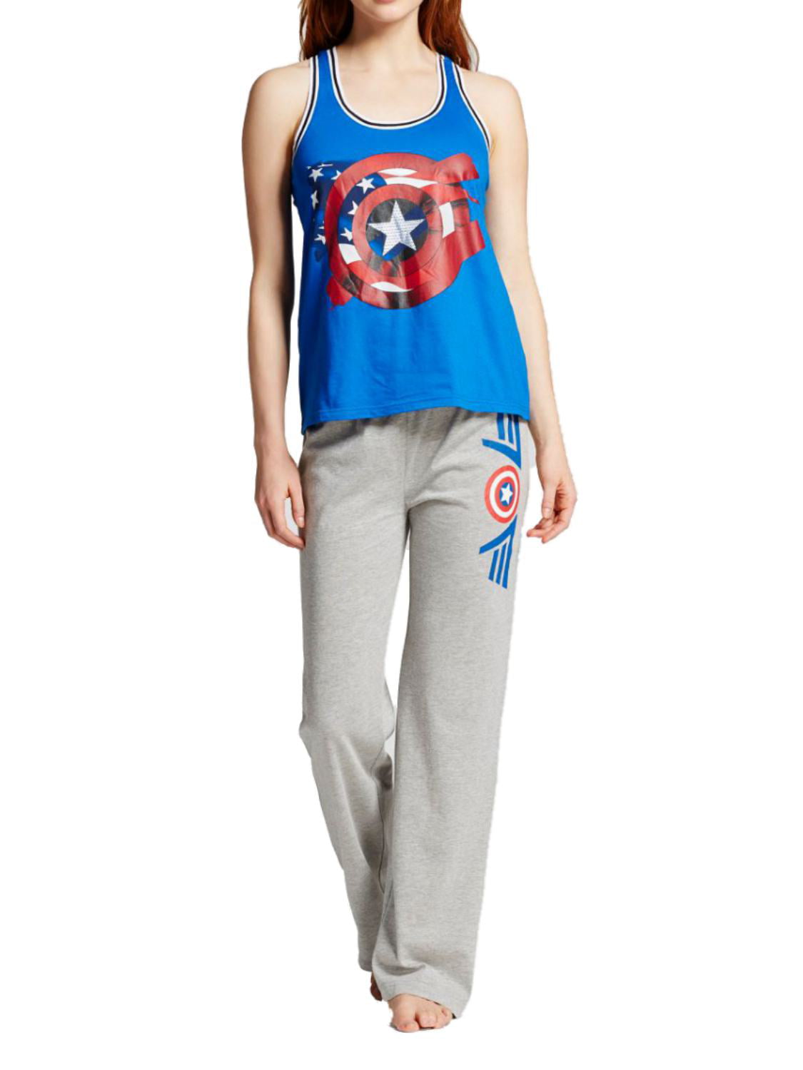 Marvel Captain America Pajama Sleep Set Shirt & Pants 