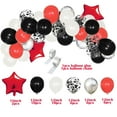 thumbnail image 2 of Black Red Confetti Balloons Kit - 12 Inches Balloon Kit with Balloon Ribbon, 2 of 2