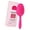 Rose red, variant on 2 in 1 Body Shower Scrubber and Scalp Hair Massager Shampoo Brush,Deeply Cleanse Skin,Dandruffs Removal and Hair Growth