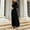Black, variant on HUITKMM Fall Dresses Womens Spring Autumn and Winter Elegant Temperament Style Long Dress Gold Velvet Solid Color High End Dress Long Sleeved Round Neck Dress