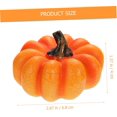 thumbnail image 3 of Calabaza artificial Batería Luces de té Velas Decoraciones de Halloween Decoración de mesa para interiores y exteriores Calabaza de Halloween Calabaza parpadeante Velas sin llama Calabaza decorat, 3 of 5