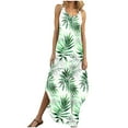 thumbnail image 2 of Summer Sleeveless Dresses for Women V-Neck Floral Maxi Sundress Long Vacation Beach Dress with Side Pockets Plus Size S-XXL Great Gift for Mother's Day, 2 of 9