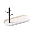 thumbnail image 3 of Organizador de platos para joyas, expositor de joyas, bandeja decorativa de moda para entrada. Blanco individual, 3 of 9