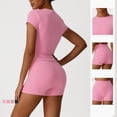 thumbnail image 3 of PISONIC 2 Piece Workout Sets for Women, Camisole Square Neck Tops & High Waist Shorts, Gym Yoga Pilates Outfits, 3 of 9