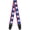 Stars, variant on Buckle-Down Guitar Strap, Solid Salmon Orange, 2 Inches Wide