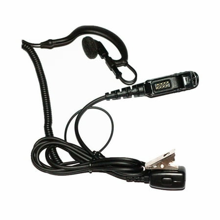 AOER G Shape Police Earpiece Headset Mic for Motorola Radio XPR3300 XPR3500 XIR P6620 XIR P6600 E8600 E8608