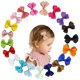 thumbnail image 1 of 20 lazos pequeños para el pelo, lazos para el pelo para bebés y niñas pequeñas, pelo multicolor TUNC Sencillez, 1 of 5