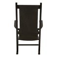 thumbnail image 5 of Shine Company Traditional Hardwood Patio Porch Rocker in Black, 5 of 5