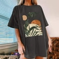 thumbnail image 2 of Ichuanyi Womens Shirts , Oversized T Shirts For Women Plus Size Graphic Drop Shoulder Short Sleeve Tops Summer Loose Pullover Tees, 2 of 4
