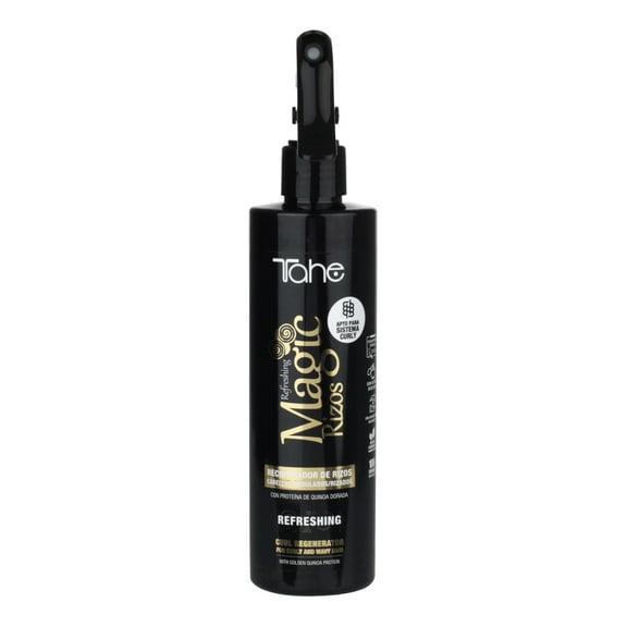 Tahe Magic Rizos Curl Reviver Spray Refreshing with Golden Quinoa Protein, 300 ml