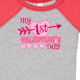 thumbnail image 4 of Inktastic My First Valentine's Day with Pink Heart and Arrow Boys or Girls Baby Bodysuit, 4 of 5