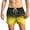 Yellow, variant on XFLWAM Mens Swimming Trunks Gradient Color Quick Dry Shorts Beach Board Shorts Swimwear with Mesh Lining Pink S